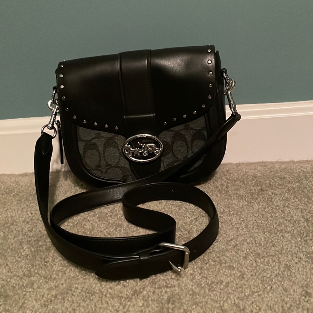 Coach Georgie Saddle bag in black